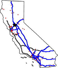 California state weigh station map
