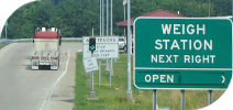 weigh station scale sign