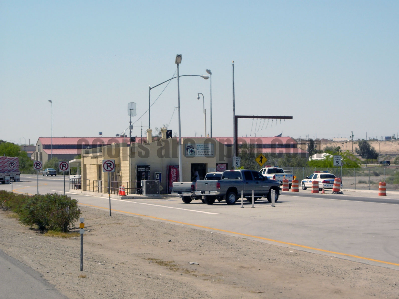 Yuma Port of Entry  Arizona Weigh Station Truck Scale Picture 